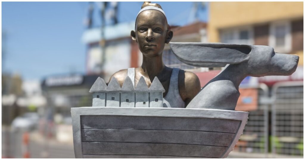 Bold New Sculptures at Parkdale Station Capture Local History and Future Transformation with Artistic Flair